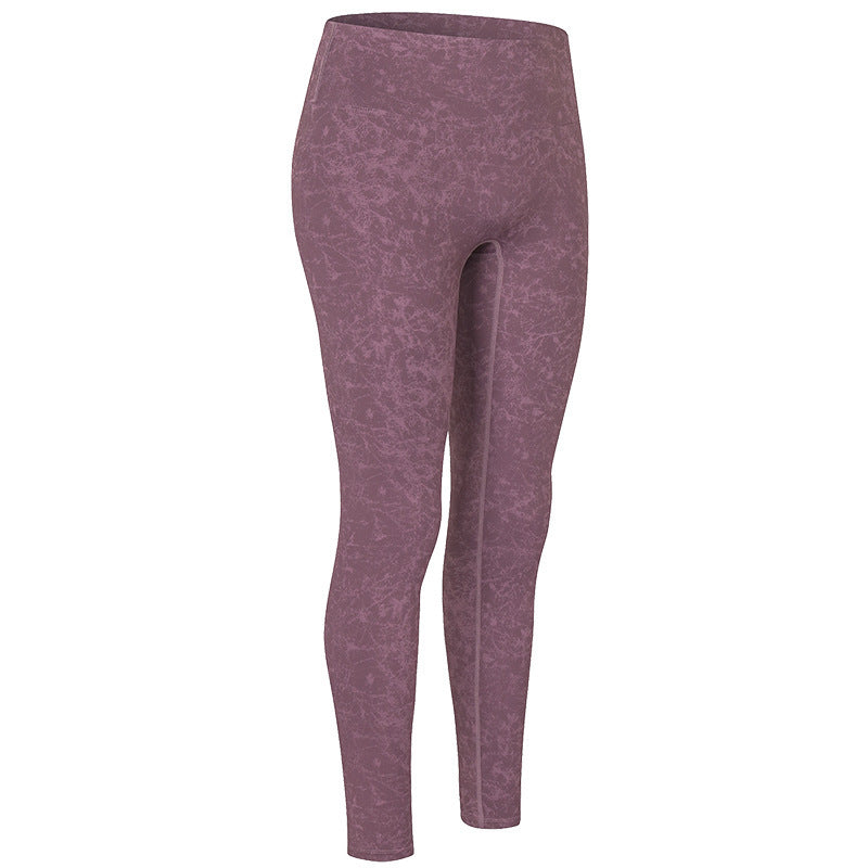 Naked Women Sense Printed Yoga High Waist Hip Lift Sports Stretch Leggings - Image 13