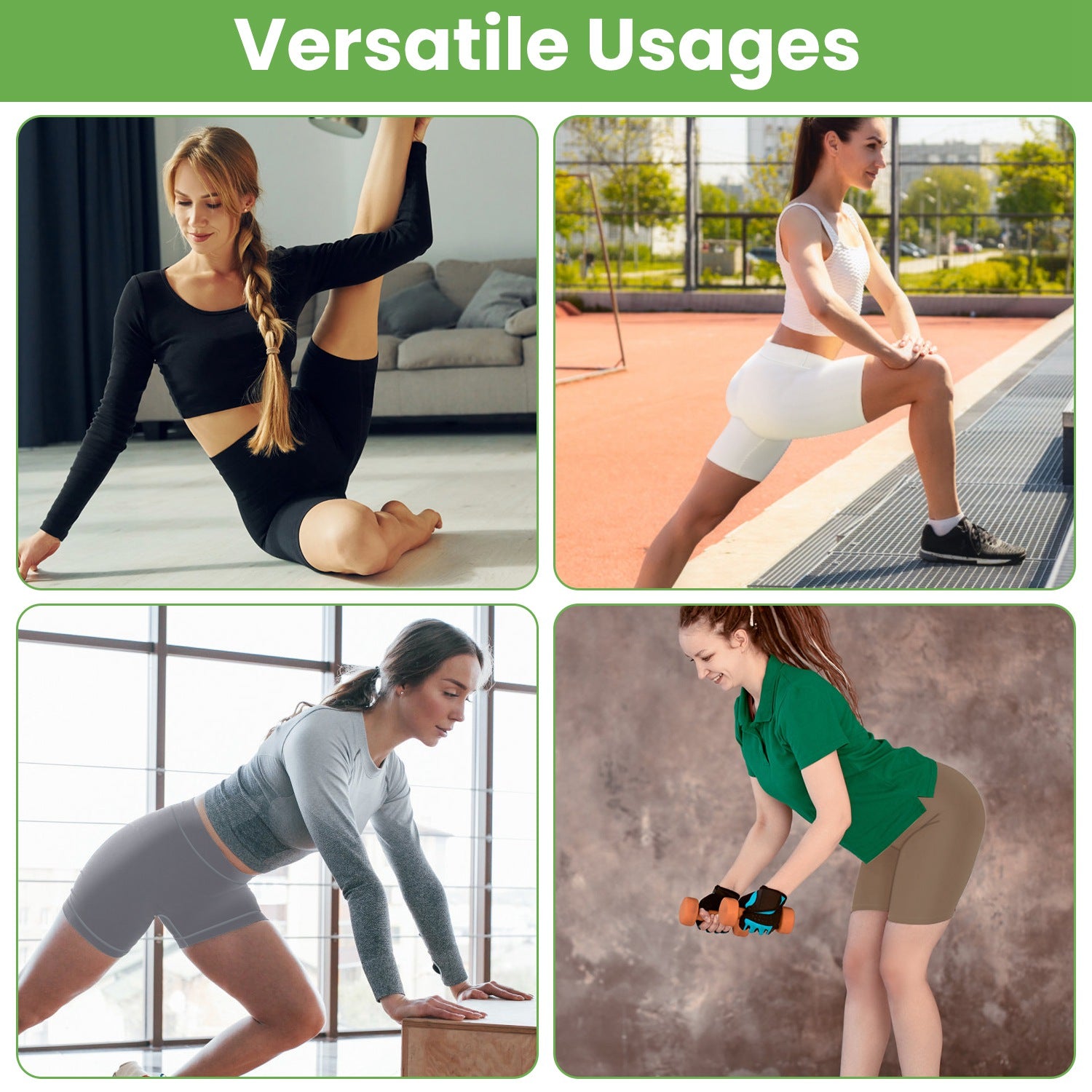4 Sizes-5 Colors Option -- 1Pc Women's High Waist Biker Shorts Tummy Control Pants Athletic Leggings Spandex Booty Shorts With 6.3In Inseam No Front Seam For Workout Yoga Running Volleyball Dance - Image 3