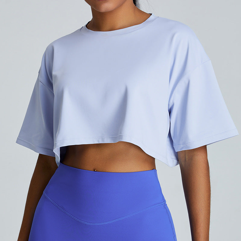 New Summer Breathable Quick-drying Yoga Clothes Women's Loose Running Leisure All-matching Workout Top - Image 3
